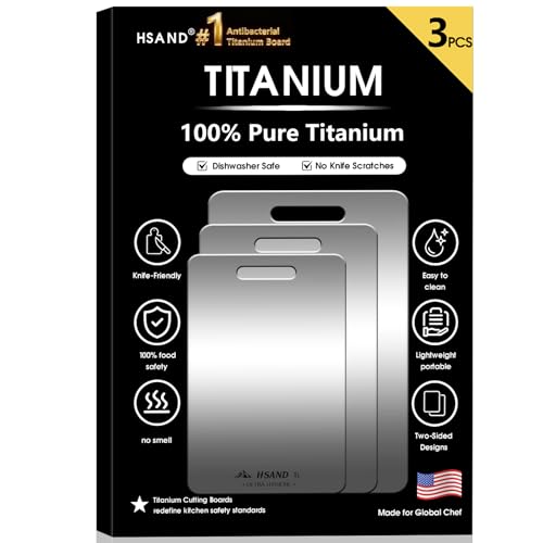 3-Pack Titanium Cutting Board Set