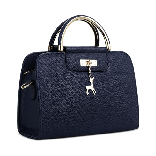 Sac à main femmes bleu en cuir PU étanche DIRRONA pour le quotidien