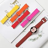 EIHAIHIS No Gap Straps Compatible for Samsung Galaxy Watch 7 6 5 4 FE 40mm 44mm/5 Pro 45mm/6 Classic 43mm 47mm/4 Classic 42mm 46mm Strap, 20mm Silicone Soft Sport Watch Band Women Men - Image 4