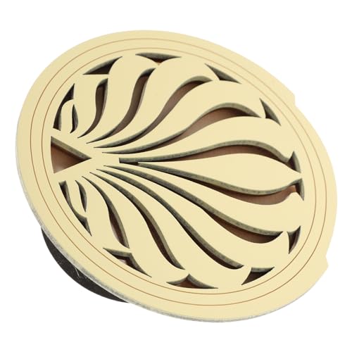 Toyvian Wood Acoustic Guitar Soundhole Cover f Model Guitar Feedback Buster Sound Hole Protector