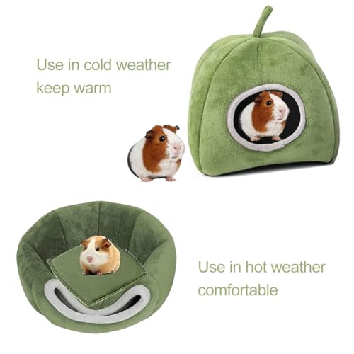 Meerschweinchen Bett, Meerschweinchen Haus, Kuschelhöhle für Hamster, Kuschelig Winter Kaninchen Haus, Gemütliches Kleintierbetten für Hamster Kaninchen Igel Chinchilla Bartagamen und Frettchen