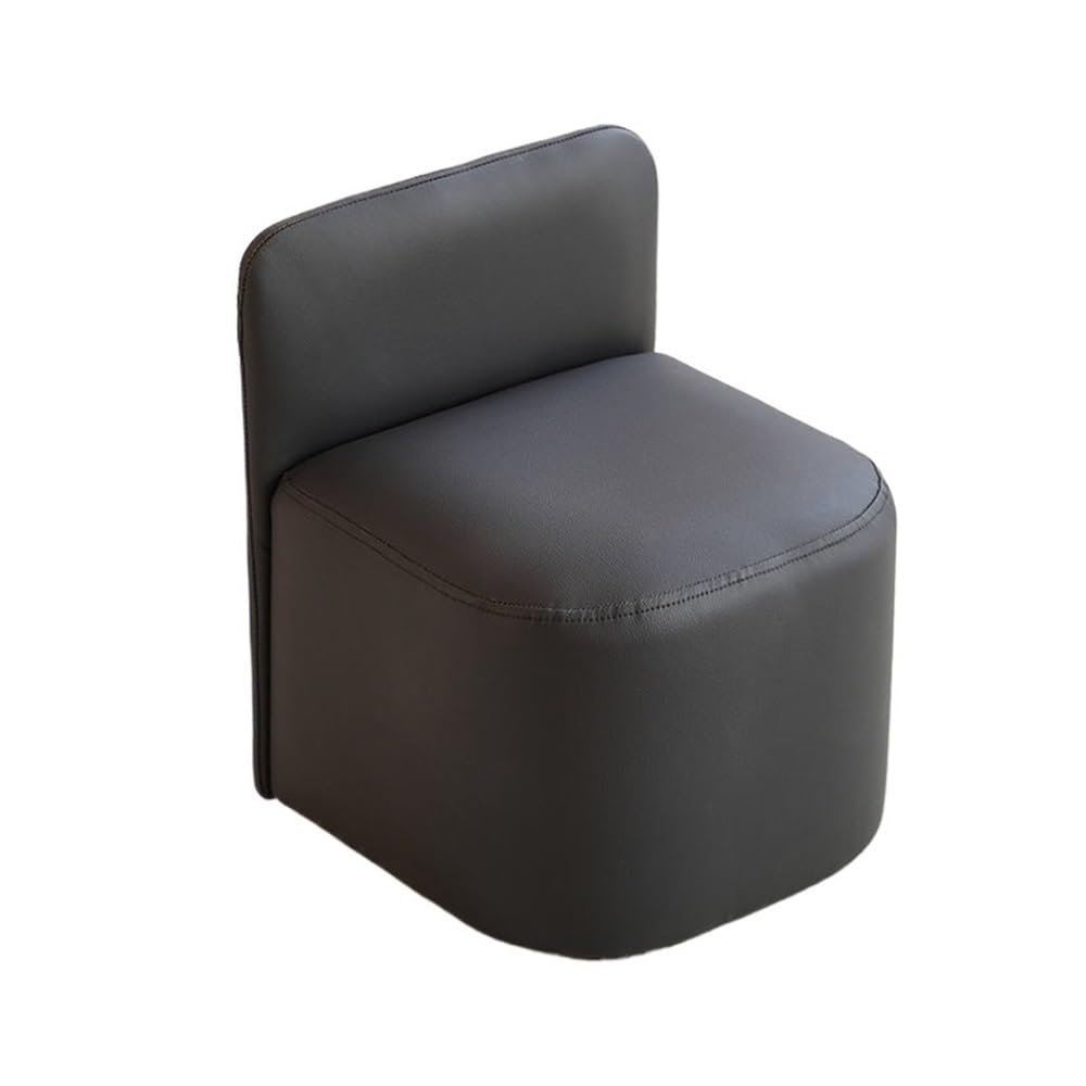 Tabouret ottoman noir design avec dossier : l'élégance fonctionnelle