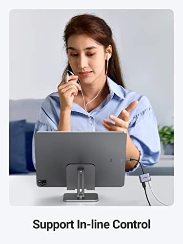 UGREEN USB C to 3.5mm Headphone Jack and Charger Adapter 2-IN-1 DAC PD 60W Fast Charge Type C Aux Splitter Compatible with Galaxy S22 Ultra S21 S20 FE S7 Tab 2022 12.9 iPad Pro Air 5 4 Mini 6 Pixel 4a