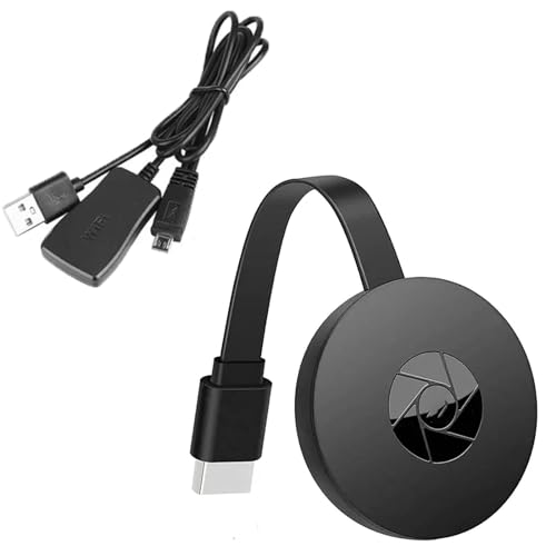 Adaptador Dongle HDMI inalámbrico 2.4 GHz, Receptor de Pantalla WiFi 1080P Compatible con Miracast, Airplay, DLNA para Android, iOS, Windows, Mac – Streaming en TV, Monitor, proyector