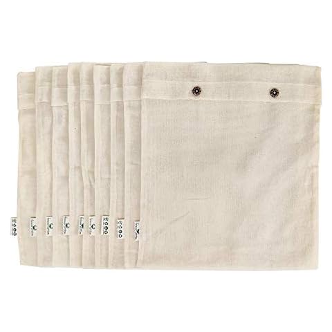 Forever Cotton New Premium Cotton Saree Covers (Set of 15) 16" by 14" Cover