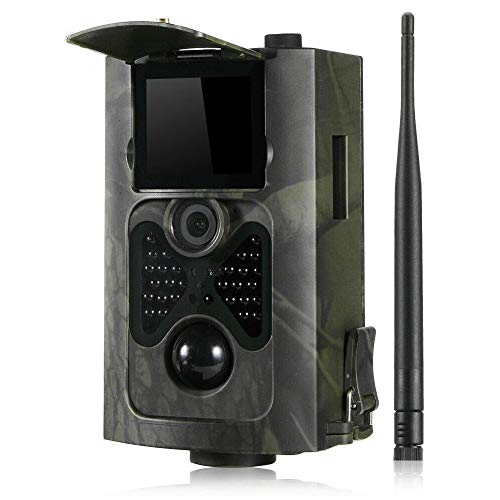 HC-550M 2G Wildkamera Fotofalle 16MP 1080P mit Handy übertragung, Jagdkamera 2G GSM GPRS 30 Pcs Low-Glow 850nm IR-LEDs, Infrarot-Nachtsicht 20m,
