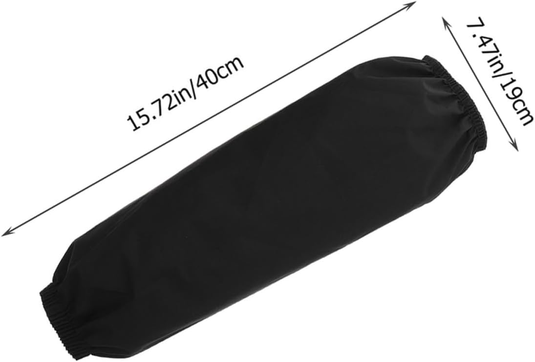 BETOOKY Oil-proof Long Black Oversleeves for Home Use, Waterproof Soft Sturdy Arm Sleeve Covers, 2pcs Kitchen Protective Arm Sleeves for Cooking and Cleaning