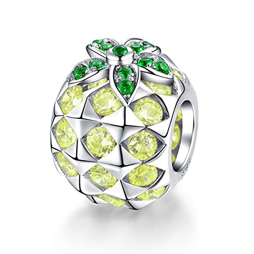 Forever Queen - Ciondolo da donna a forma di ananas, in argento Sterling 925, con confezione regalo