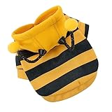 ibasenice Ropa de Mascota con Capucha Abrigo de Perro pequeña Sudadera Disfraces de Perros Ropa de Perro Traje de Mascota...