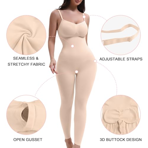 Image of SHAPERX Hourglass Leggings Anti Cellulite Compression Full Body Shapewear Breathable No Roll Down