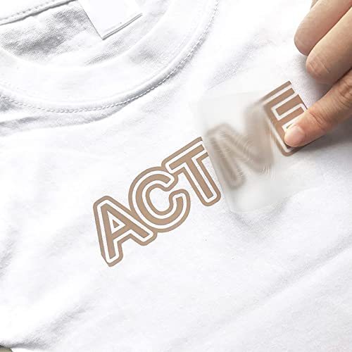 Image of VINYL FROG Camel Heat Transfer Vinyl Roll 12 inch x12ft Matte HTV Vinyl | Tan Iron on Vinyl for T-Shirts, Heat Press Vinyl for DIY Craft Designs Easy to Cut & Peel Off & Transfer