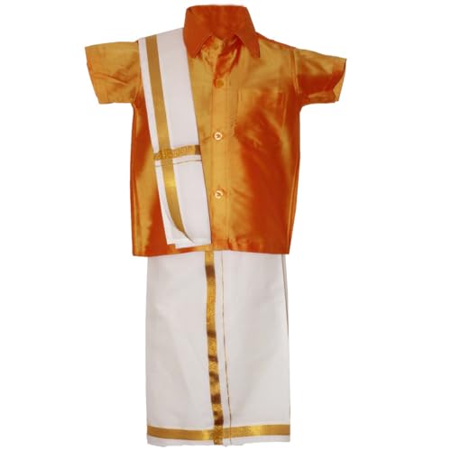 Image of MS TRENDS Boys Traditional Dhoti & Shirts SET (MSTCM - $P)