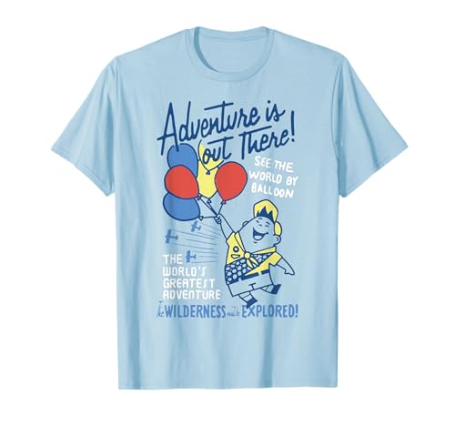 T-shirt Pixar Up Russell Adventure Is Out There coton col rond pour homme et femme