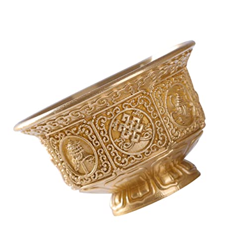 Didiseaon Tazza per Offerte Buddiste in Rame Accessorio Casa Buddhista Coppa Decorativa Resistente e Antietà Design Classico per e