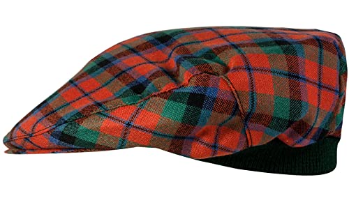 Casquette plate élastique unisexe en tartan MacNaughton Ancient unique