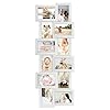 HELLO LAURA Picture Frames Collage Wall Decor 12 Pack Photo Collage Frame for Wall Long Fall Shape Collage Picture Frames Gallery Wall Frame for Home Solid White