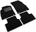 Il Tappeto Auto SPRINT03413 Autoteppiche, schwarz, Rutschfest, mit verstärktem Rand, zweifarbig, Absatzschoner aus Gummi, für Opel Insignia Limousine und Station Wagon, mit 4 Clips zur Fixierung