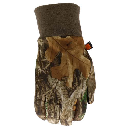 Boss Men's Real Tree Camouflage Fleece Silicone Palm Work Gloves, Touchscreen Technologies, High-Dexterity, Cold Protection, Multi-Color, Large, (Bre61051-L) #TOP1
