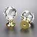Produktbild 12 Pcs Gold Kristall Schubladenknöpfe Kabinett Griff Glastürknopf Küche Kleiderschrank Knob Schrank Shinning Zieht