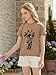 ZDC Girls Giraffe T Shirt 2026 Kids Summer Funny Graphic Short Sleeve Crewneck Tees Casual Tshirt Tops 5-14 Years