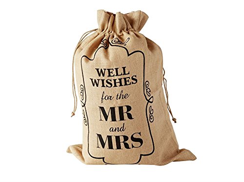 Creative Co-Op Mrs Burlap Bag Brown