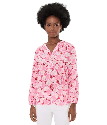 Lilly Pulitzer, Womens, Elsa Top, Coconut Dear Heart, Medium