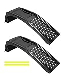 8 Inch Lift Solid Steel Car Ramps, 8000 LBS, Heavy Duty Auto Truck Ramps for Oil Change and Car Repair Vehicle Service Ramps for Car Truck SUV Repair Maintenance, 2 Pack Black