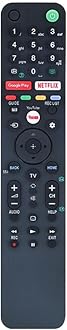 Remote Compatible for Sony Smart OLED 4K tv Remote Control Sony Original Replacement Remote for RM-ED RMF-TX RM-GA RM-GD Series Google Play Netflix Hotkeys