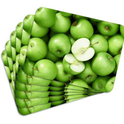 VELORA H&L Platzsets Kork - Tischsets 30 x 40 cm, Abwaschbar, rutschfest und Hitzebeständig bis 100°C, Dekorative Tischunterlagen für Küche und Esszimmer