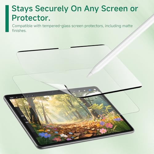 IRUYO FL Nano-Suction Paper Feel Screen Protector for iPad Air 13 Inch M4/M3/M2 (7th/6th Gen, 2024-2026), Removable, Reusable, Write as Real Paper, Anti Glare, Stable, Matte Finish by IRUYO FL - Image 6