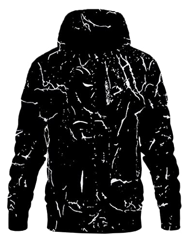 Yasswete Adults Unisex Men's Women's Novelty Graphic Hoodies 3D Printed Black Cool Colorful Sweaters Paint Fashion Casual White Pullover Tops Hooded Sweatshirt Boys Girls Youth Men Cloth Size S #TOP2