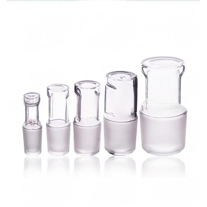 Lab Glass Hollow Plug - 14# 19# 24# 29# Standard Mouth Stopper - 1pc/2pcs/10pcs for Flask School Experiments(No.14 10pcs)