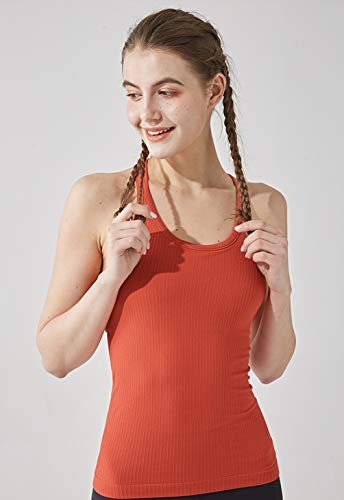 Image of sphinx cat Yoga Racerback Tank Top for Women with Built in Bra,Women's Padded Sports Bra Fitness Workout Running Shirts