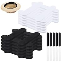 30 stück Hutgrößen Reduzierer, Schaumstoff Selbstklebend Hut Größe Reduzierer mit 10 Schweißfest-Klebeband, Schwarz und Weiß Hut Verkleinerung, Hutband Innen für Verringern Sie Der Größe Der Mütze