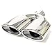 Produktbild Autohobby 6229 Doppel Auspuffblende Auspuff Universell Schalldampf Doppelendrohr Endrohr Endrohrblende Blende Sport Sportauspuff Edelstahl bis 56mm Chrom A B C G H J CC 3 4 5 6 7