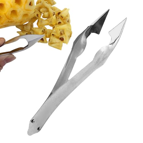 disel Outil de préparation d'ananas, éplucheur d'ananas en acier inoxydable, Silver