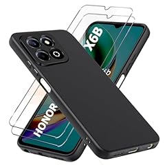 LYJERRY Cover + 2Pcs Vetro Compatibilità con Honor X6B Cover Nero Custodia piu Vetro temperato protezione Pellicola protettiva Vetrino