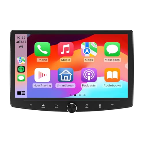 Eonon 6GB+64GB Double Din Car Stereo, 10.1 Inch Wireless CarPlay Android Auto Car Audio Receiver, Android 13 Touchscreen Navigation, Bluetooth, Backup Camera, 4G LTE, DSP -UX6SK-PLUS(UA13SK Upgrade