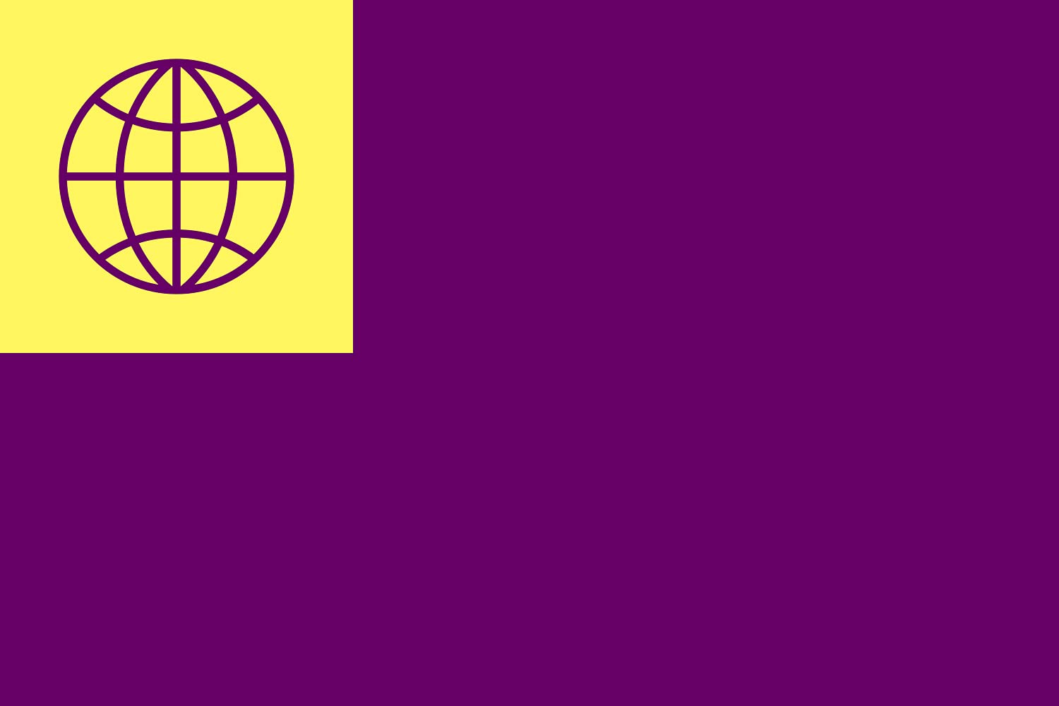 Drapeau Volapük pour décorer un bureau de linguiste et célébrer les idéolangues