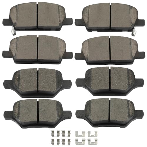 Image of SCITOO D2019 D2168 Front & Rear Ceramic Brake Pads Sets w /Hardware Replacement For Buick For Encore 2018-2022,For Buick For Encore GX 2020-2021,For Chevrolet For Trax 2018-2022