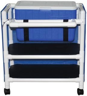 MJM International 810-2 Hydration Cart with 48 Quart Ice Chest Color: Royal Blue, Cover Type: Vinyl