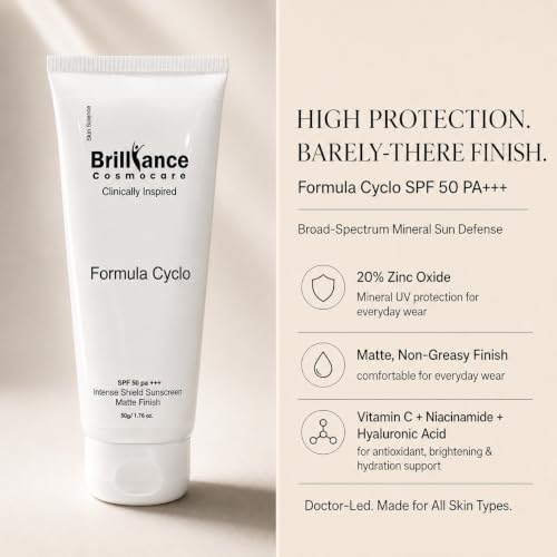 Brilliance Cosmocare Store Brilliance Mineral Sunscreen SPF 50 PA+++ - Image 3