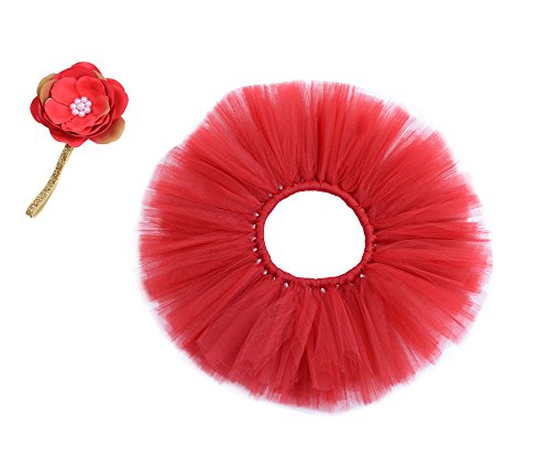CX-Queen® Baby Photography Prop Girl Tutu Cranberry Tutu Set Flower Headband