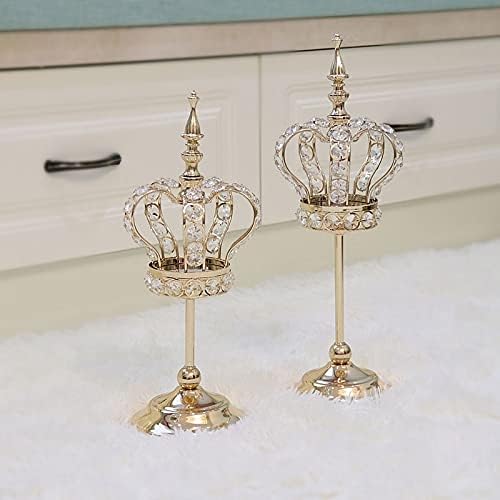 candle-holder Crystal Candle Holder Stand Light Luxury Romantic Candle Light Dinner Decoration Creative Home Living Room Decoration Candle Holder candlestick(Medium)