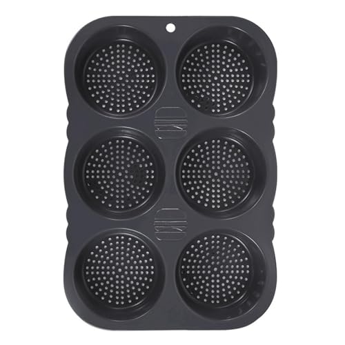 Miniatura 9 de Hamburguesa Bun Pans For Baking, 4 6 Cavidad Molde De Hamburguesa De Silicona - Experiencia De Panadería Sin Esfuerzo Pan De Pastiza Este Pan De Hamburguesa Te Da La Posibilidad De Hacer