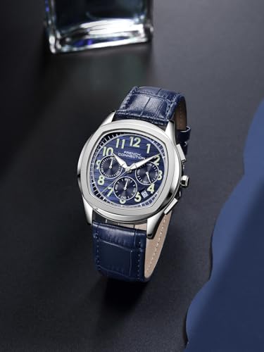 Image of French Connection Megachron | Chronograph Blue Dial | Blue Leather Strap | Watch for Men - FCD5UL