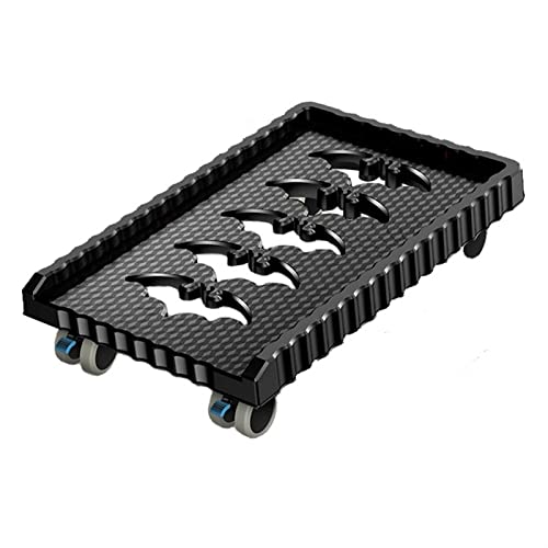 Soporte para CPU PC con carrito, base móvil para torre de PC con ruedas giratorias, soporte para carcasa de CPU de escritorio compatible con la mayoría de PCs gamer debajo del escritorio (Negro) miniatura 1