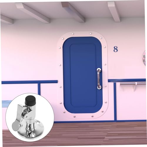 Tope de puerta inoxidable para yates y barcos con soporte protector 4