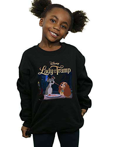 Disney Girls Lady And The Tramp Homage Sweatshirt Black 9-11 Years