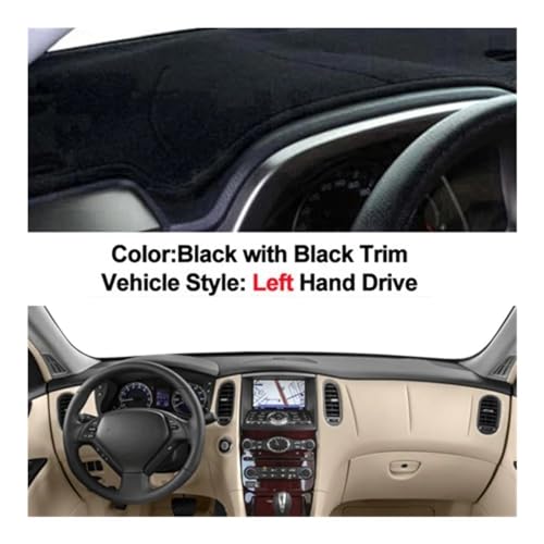 Alfombrilla protectora para Infiniti QX50 J50 funda de salpicadero coche 2